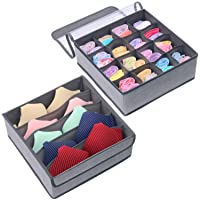 homyfort Cajas Plegables Organizadores de Cajones para Almacenamiento y Organización de Ropa Interior- Sujetador…
